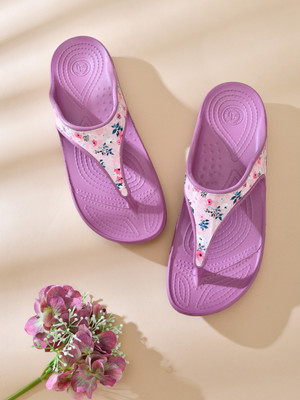 Impakto by Ajanta Women Flip Flops(Purple , 5)
