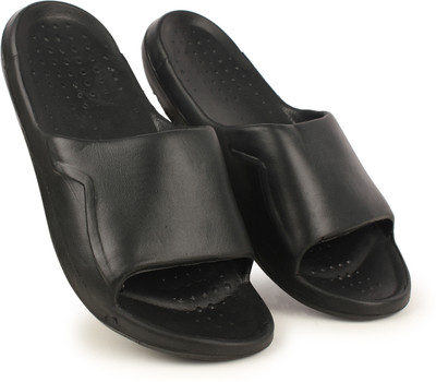 Richale Men Slides(Black , 6)