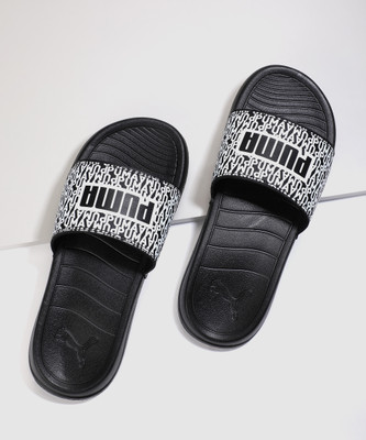 PUMA Men Popcat 20 Mono RES Slides(Black , 10)