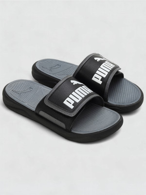 PUMA Men Royalcat Comfort Slides(Black , 8)