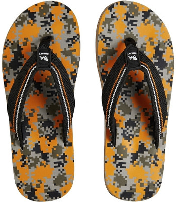 Neemans Men Flip Flops(Orange , 10)