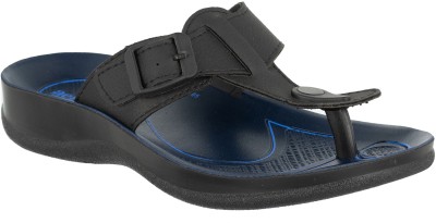 aerowalk Women Slippers(Black , 3)