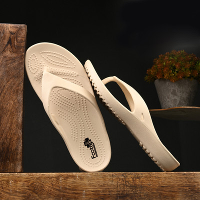 Footup Women Super Soft|Orthopedic|Comfortable|Lightweight|Diabetic Slippers(Beige , 6)