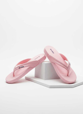 Jeshk Women Flip Flops(Pink, Purple , 6)