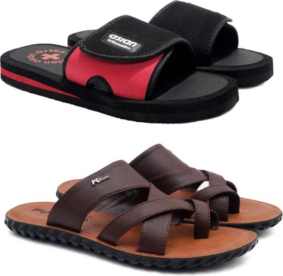 asian Men Slides(Brown , 8)