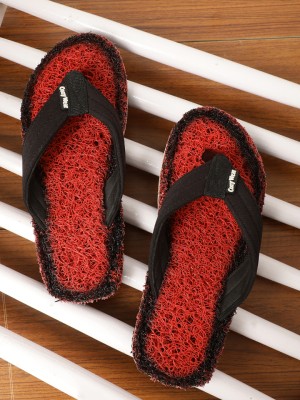 Cozy Wear Men Flip Flops(Red , 6)