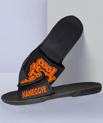 Krimzim Men Slides(Orange, Black , 10)
