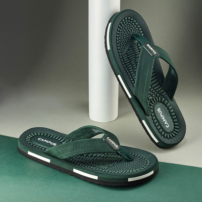 CAMPUS Men Slippers(Green , 7)