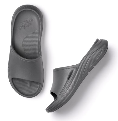 FLYING MACHINE Men Slides(Grey , 6)