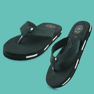 EVOK Men Doctor|Super Soft|Ortho Care|Orthopedic|Stylish|Comfortable Slippers(Olive , 8)