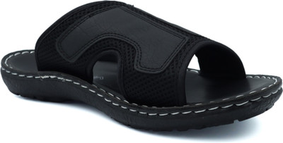 TREKIVA Men Premium Sandal Trendy Comfortable Flexible & Durable, Anti-Skid| TPG-3048 Slippers(Black , 9)