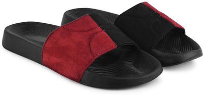 house of common Men Slides(Maroon , 8)