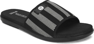 BIG JUNIOR Men Slides(Black , 7)