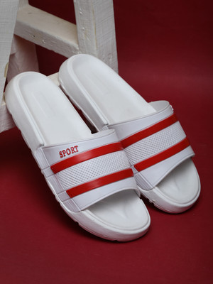 Fabbmate Men Slides(Red , 6)