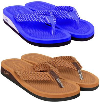 DASHNY Women Slippers(Tan , 7)