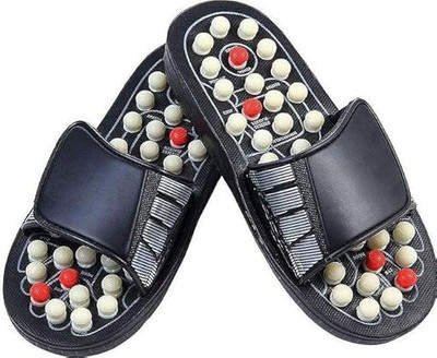 Aquacare Men Flip Flops(Black , 7)