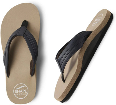 Shapecrunch Women Shapecrunch Arch Support Slippers for Women with MCR Heel Cushion Flip Flops(Blue , 7)