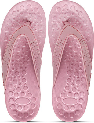 GENVE Women Flip Flops(Pink , 8)