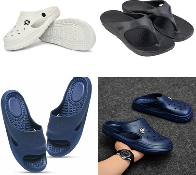 house of common Men Slides(Multicolor , 7)