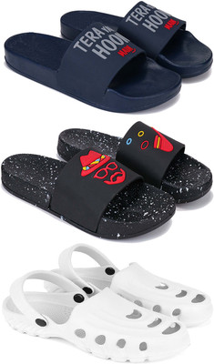 Pennen Men Slippers(White , 9)