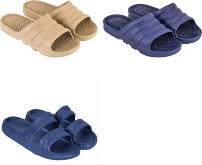 Feel alive Men Slippers(Multicolor , 9)