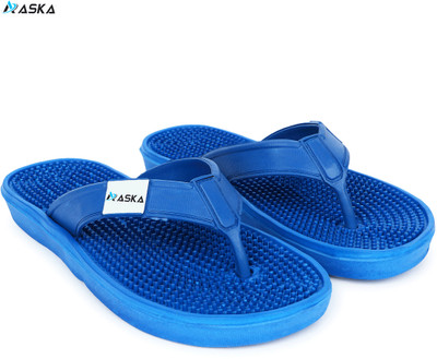 Aaska Men Slippers(Blue , 8)