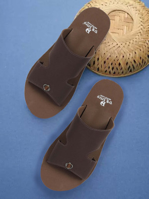 DR STTEP Men Soft Ortho Slippers for Men | Comfy Anti-Skid Flip Flops for Daily Use Slippers(Brown , 9)