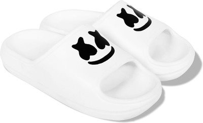 Richale Men Slides(White , 4)