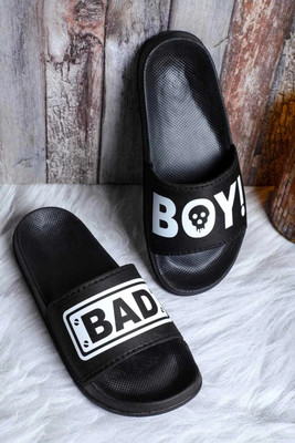 Footox Men Slippers | Slides | Flipflop | Clogs | Ortho | Acupressure Flip Flops(Black , 8)