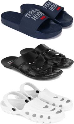 DRACKFOOT Men Slippers(White , 10)