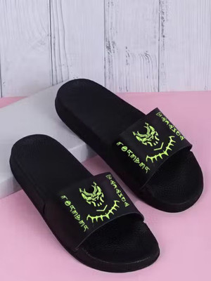 Senflic Men Flip Flops(Green , 7)