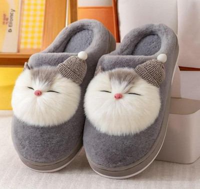 shoptegic Women Slippers(Grey , 5)