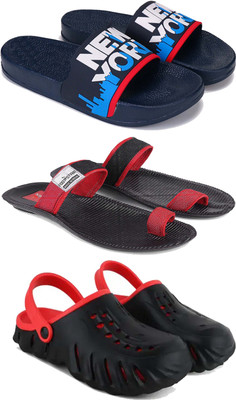 DRACKFOOT Men Slippers(Red , 10)