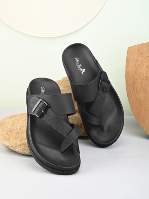 SHOE BLATE Men Men's slippers|Sandal|Doctor padding|high comfort|3 color option Slippers(Black 9)
