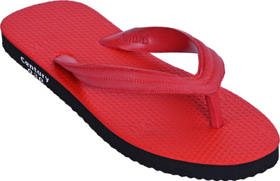 CENTURY Men Slippers(Red , 7)