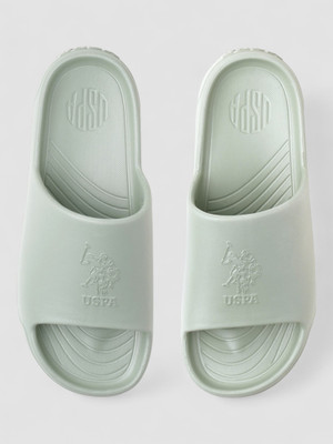 U.S. POLO ASSN. Men Slides(Green , 6)