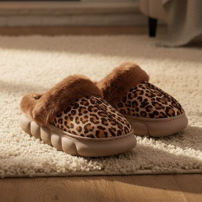 VRITRAZ Women Slippers(Brown , 8)