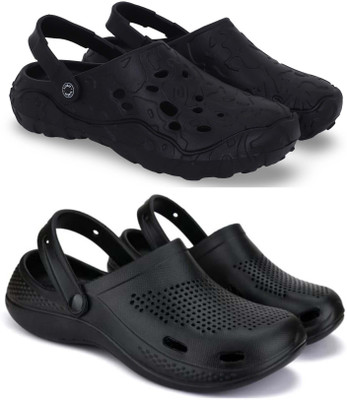 Kapani Fashion Men Clogs(Black, Black , 10)