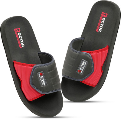 DOCTOR HEALTH Men Extra soft|Soft|Orthopedic|Comfortable|Ultra Soft|Men Slippers Flip Flop Flip Flops(Grey , 8)