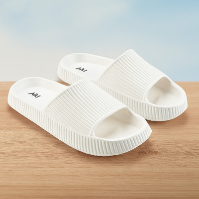 ABJ Fashion Men Slides(White , 9)