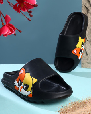 Pampy Angel Men Slides(Black , 8)