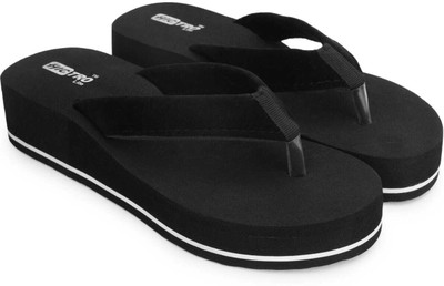 Hictro Lite Women Slippers(Black , 6)