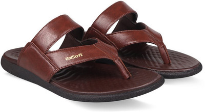 Unisoft Men Men's Stylish Lightweight Premium Soft Orthopedic Casual With Maximum Comfort Slippers(Brown , 10)