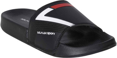 SOLFLEX Men Slides(Black , 7)