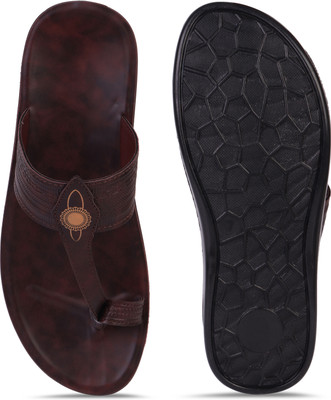Pennen Men Slippers(Brown , 8)