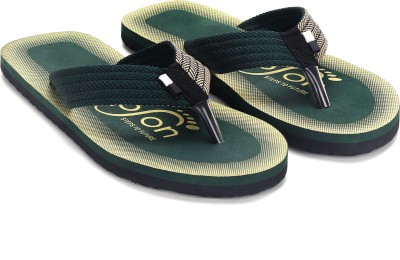stepson Men Mens Extra Soft & Stylish Slippers Lightweight & Durable Trending Slippers Flip Flops(Green 9)