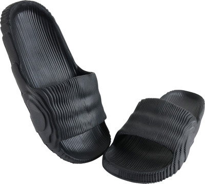 Time Jump Men Slides(Black , 8)