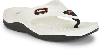 Adda Men Flip Flops(White , 9)