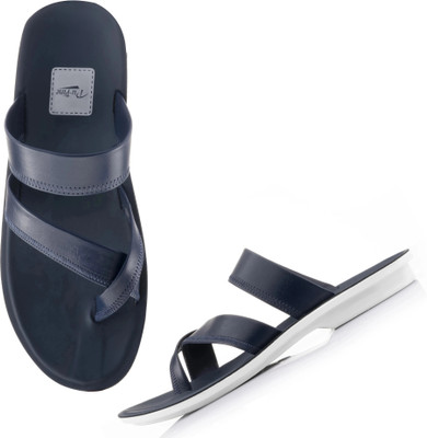 Pu-Pine Men Flip Flops(Blue , 8)