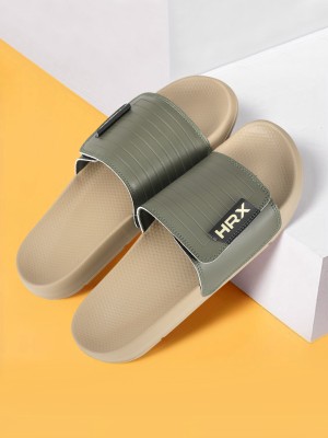 HRX by Hrithik Roshan Men Dynamic Slides Slides(Beige , 10)